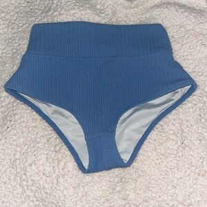 Pink Blue Bathing Suit Bottoms High Waisted